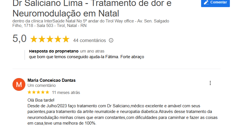 comentários google